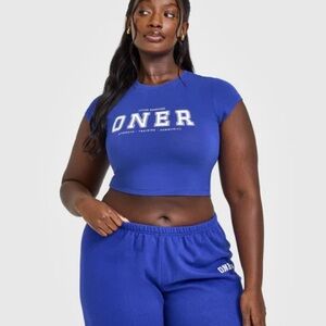 Oner Active Space Blue Cotton Icon Baby Graphic T Shirt Size S